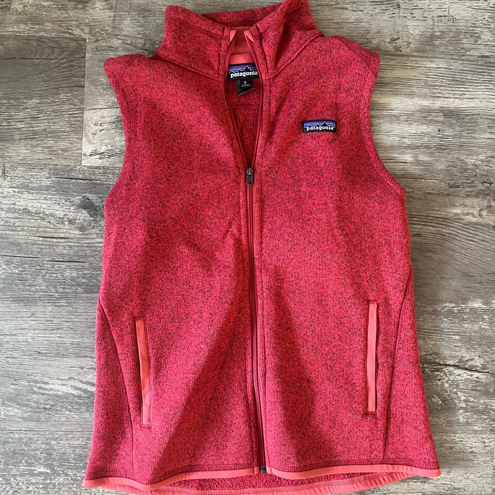 Never worn, red Patagonia vest